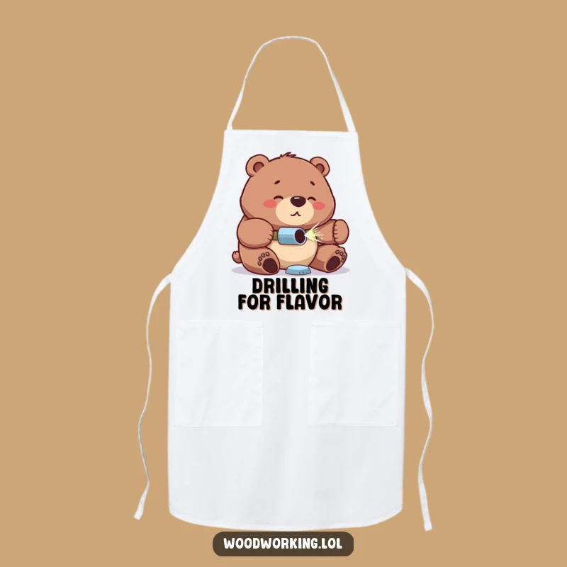 Funny Bear Workshop Apron: Keep Clean While Building