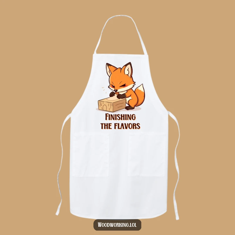 Funny Determined Fox Sander Apron - Protect Your Clothes While You Focus