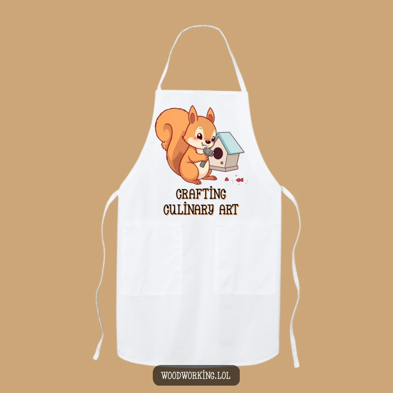 Funny Squirrel Carpenter Apron: Build Your Masterpiece with This Funny Gift