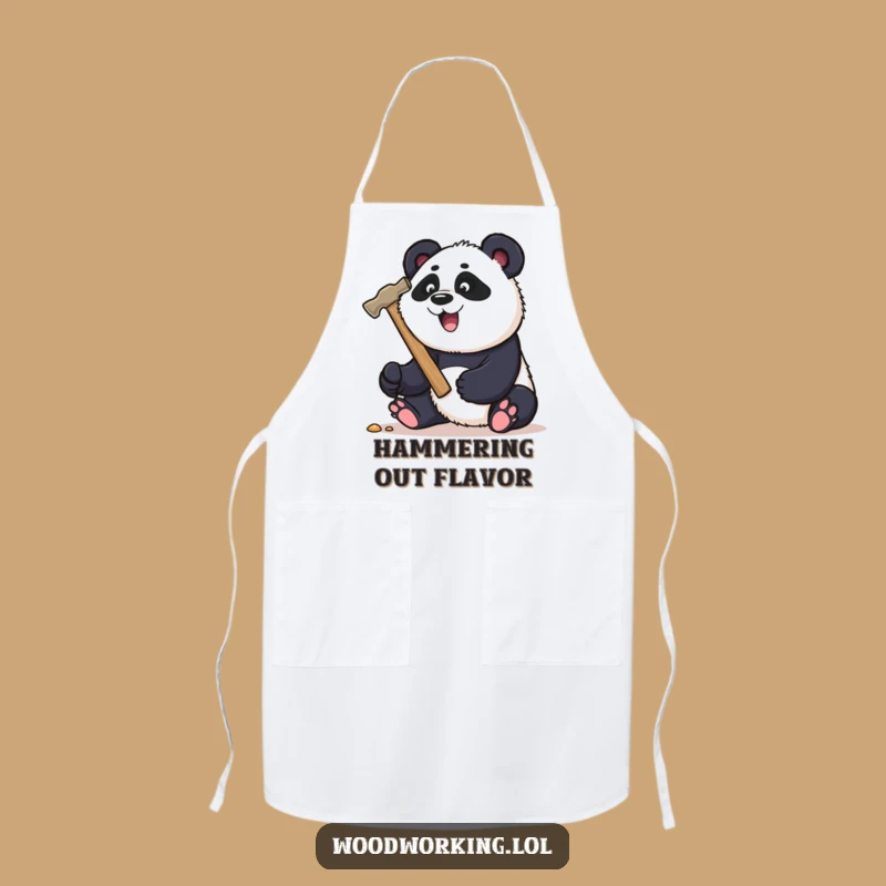 Funny Panda Carpenter Apron: Hammer Messes Away in Style!