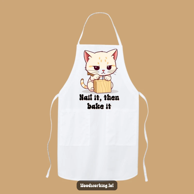 Funny Cat Carpenter Apron: Hilarious Protection for Your DIY Projects