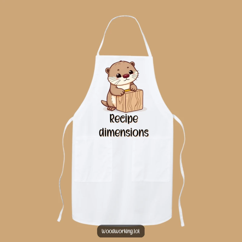 Funny Curious Otter Apron: Measure Twice, Laugh Once with this Hilarious Gift
