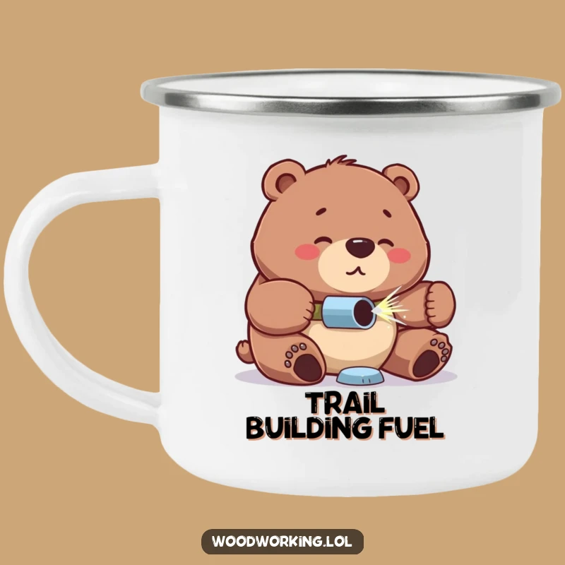 Funny Bear Campfire Mug: Build Your Day Outdoors