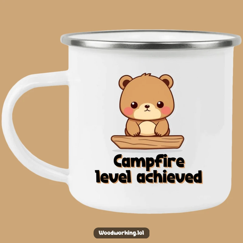 Funny Bear Carpenter Camping Mug: Adventure with Level-Headed Humor!