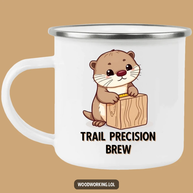 Funny Curious Otter Camping Mug: Measure Your Adventures with This Gift