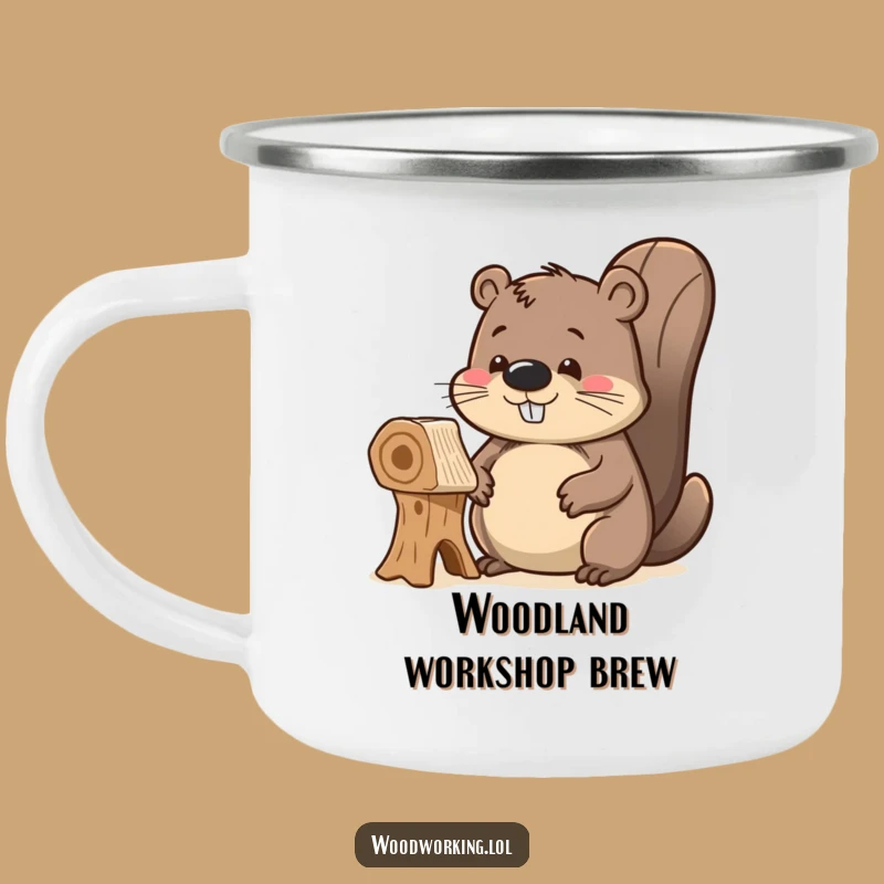 Funny Delighted Beaver Camping Mug: Admire Your Adventures with This Gift