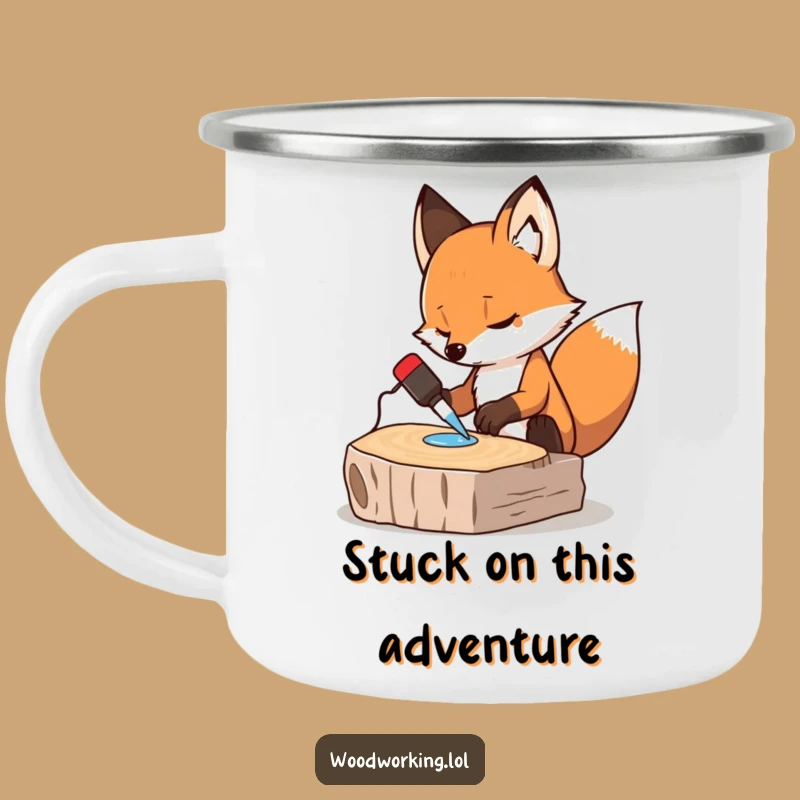 Funny Fox Campfire Mug - Durable & Hilarious for Outdoor DIYers