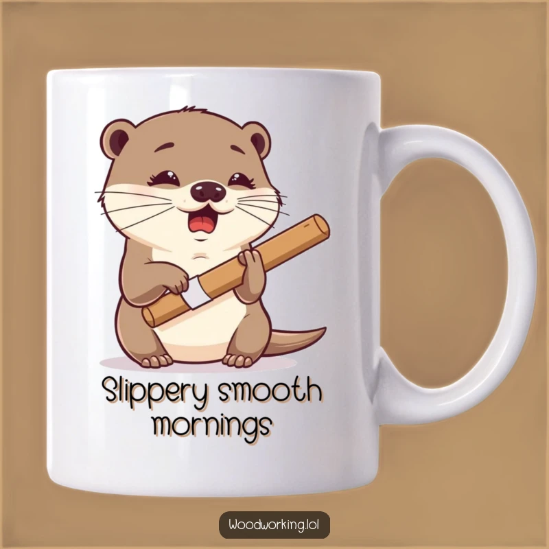 Funny Otter Carver Mug: Whimsical Craft Gift