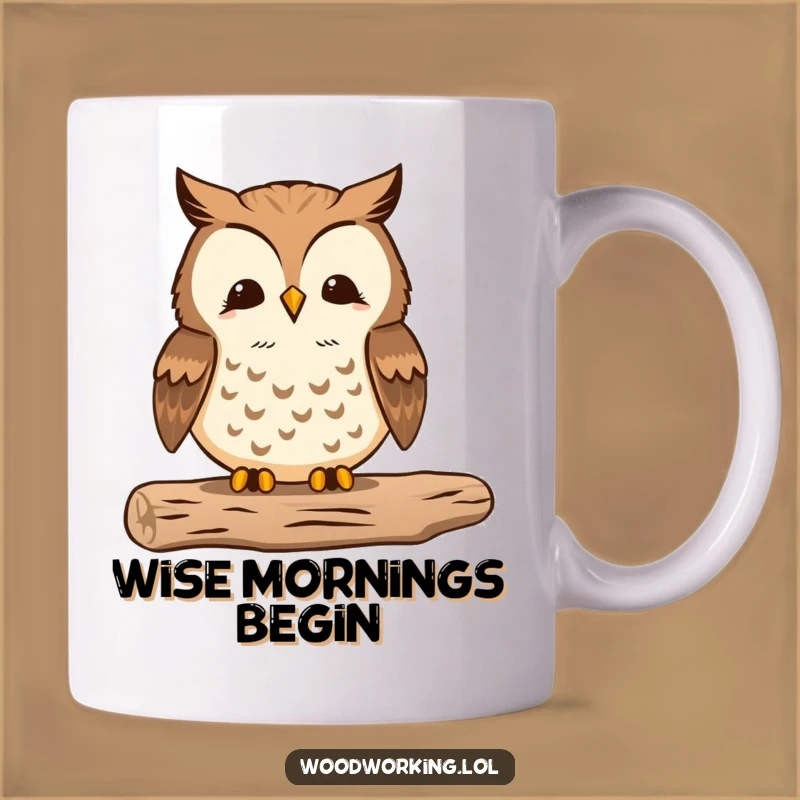 Funny Proud Owl Woodworker Mug - Meticulous DIY Gift for Crafty Owls