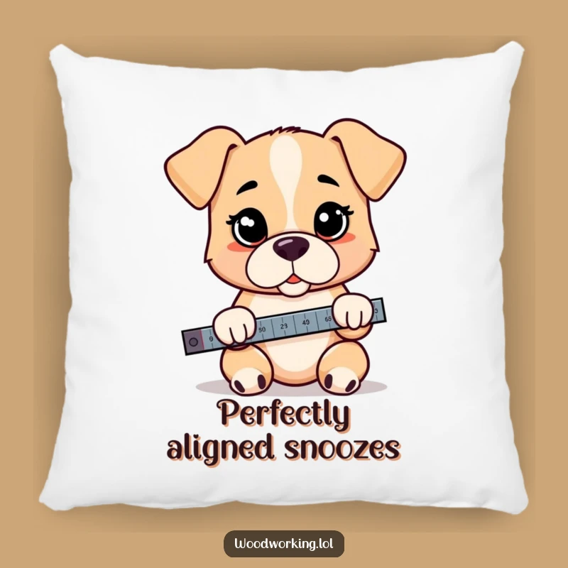 Funny Puppy Level Pillow - Cozy Cartoon Accent for Dog Lovers!