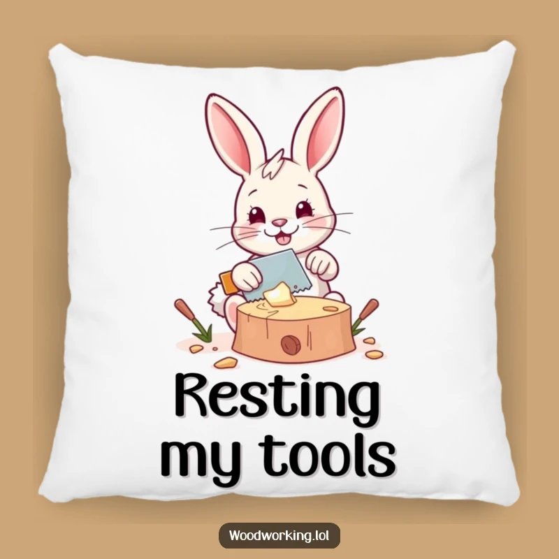 Funny Bunny Craft Pillow: Cozy DIY Companion, Hilarious Comfort Gift