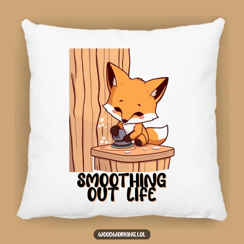 Funny Fox Carpenter Pillow: Cozy Up with a DIY Dreamer!