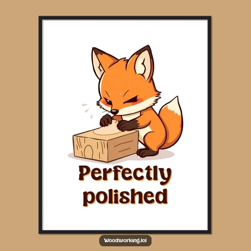 Funny Determined Fox Sander Digital Art - Instant Download for Focused Decor