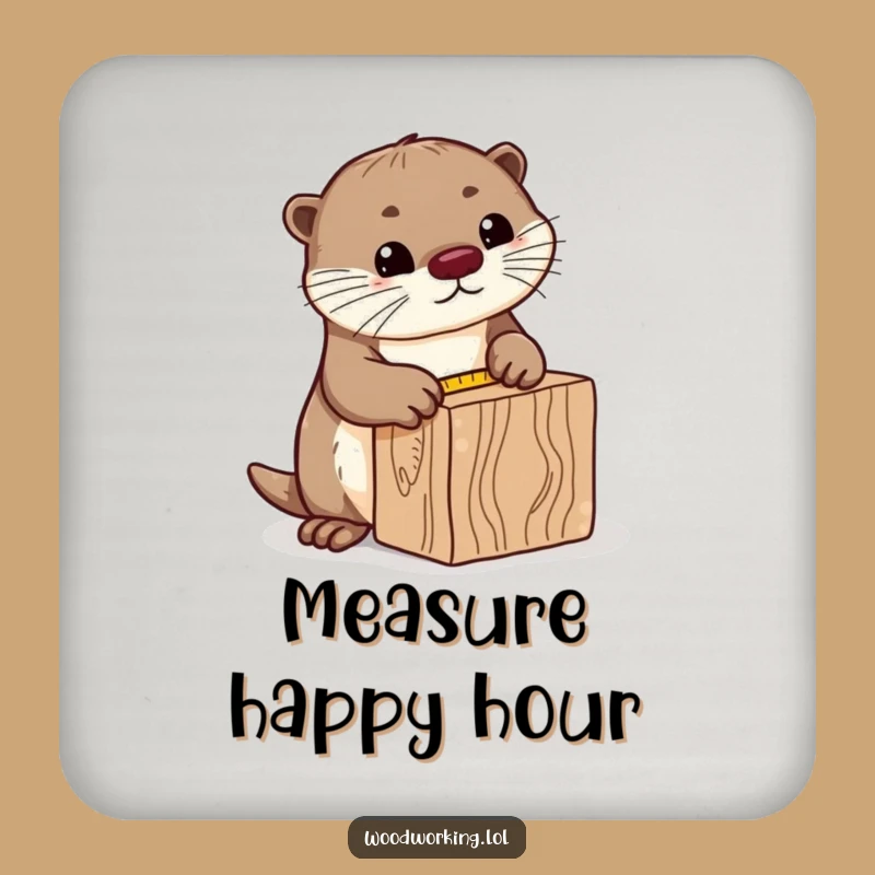 Funny Curious Otter Coaster: Protect Surfaces with Precision and Playful Gift