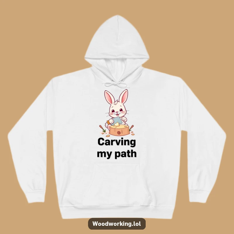 Funny Bunny DIY Hoodie: Cozy Workshop Vibes, Hilarious Gift