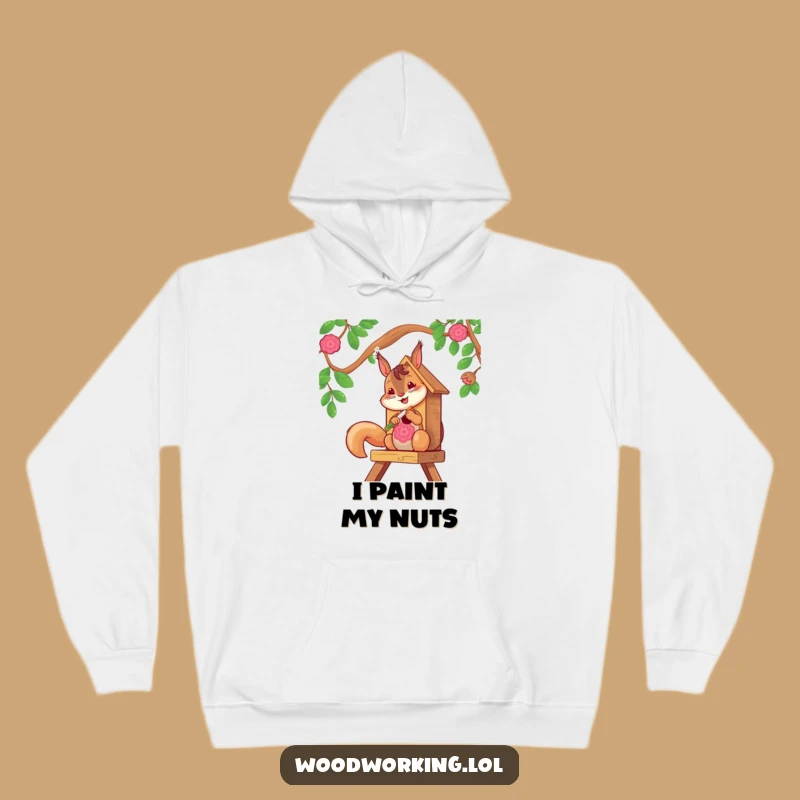 Funny Squirrel Artist Hoodie - Cozy & Vibrant Gift for Creatives!