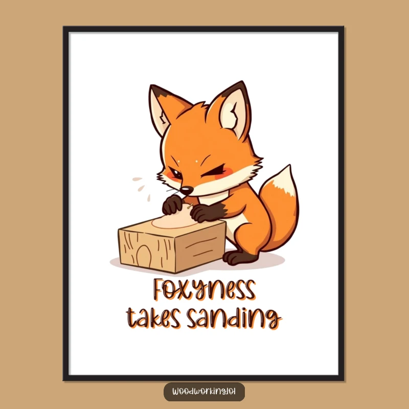 Funny Free Printable Wall Art: Determined Fox DIY, Downloadable Decor