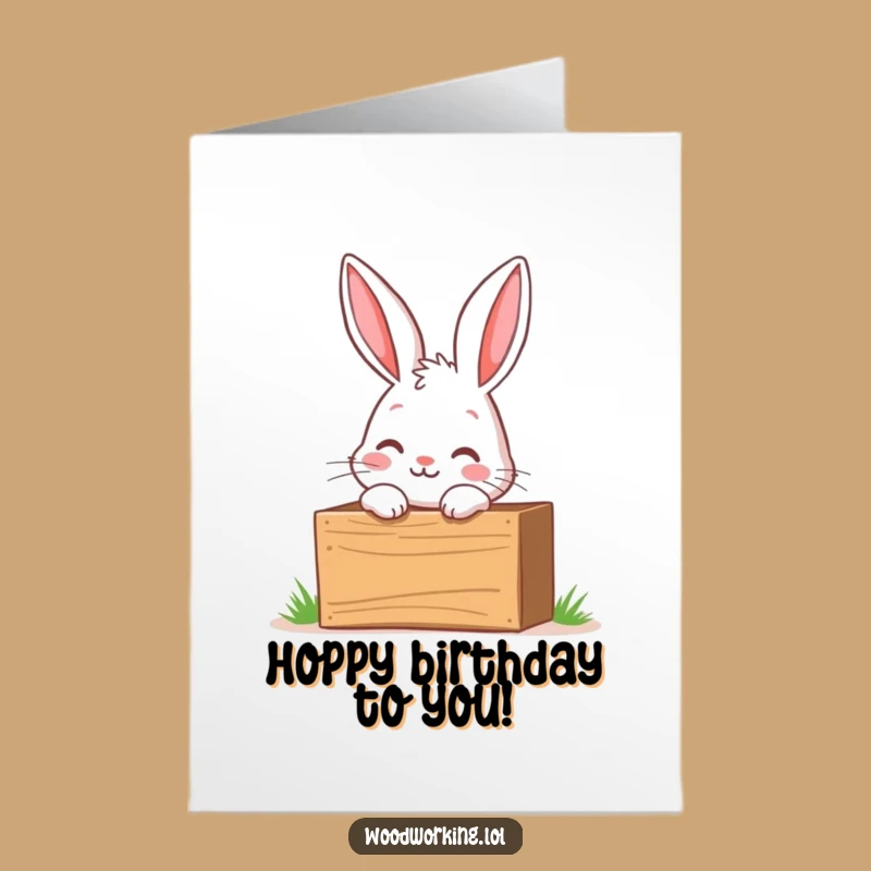 Free Printable Birthday Card: Curious Bunny Explorer, Toolbox Fun, Downloadable Gift!