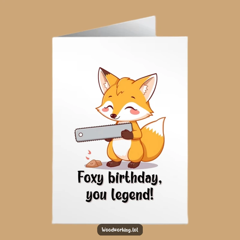 Free Printable Fox Birthday Card: Cut to the Fun for a Hilarious Birthday Bash