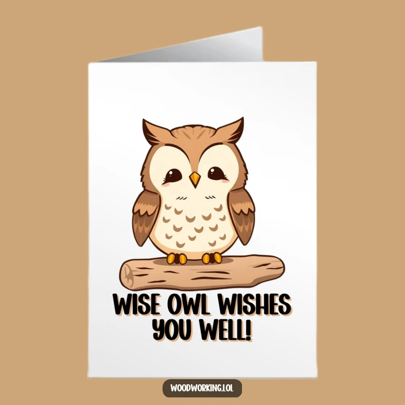Free Printable Birthday Card: Proud Owl Craftsman, Smooth Finish, Downloadable Gift!
