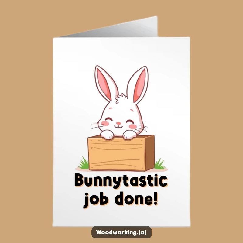 Free Printable Congrats Card: Curious Bunny Explorer, Toolbox Fun, Downloadable Gift!
