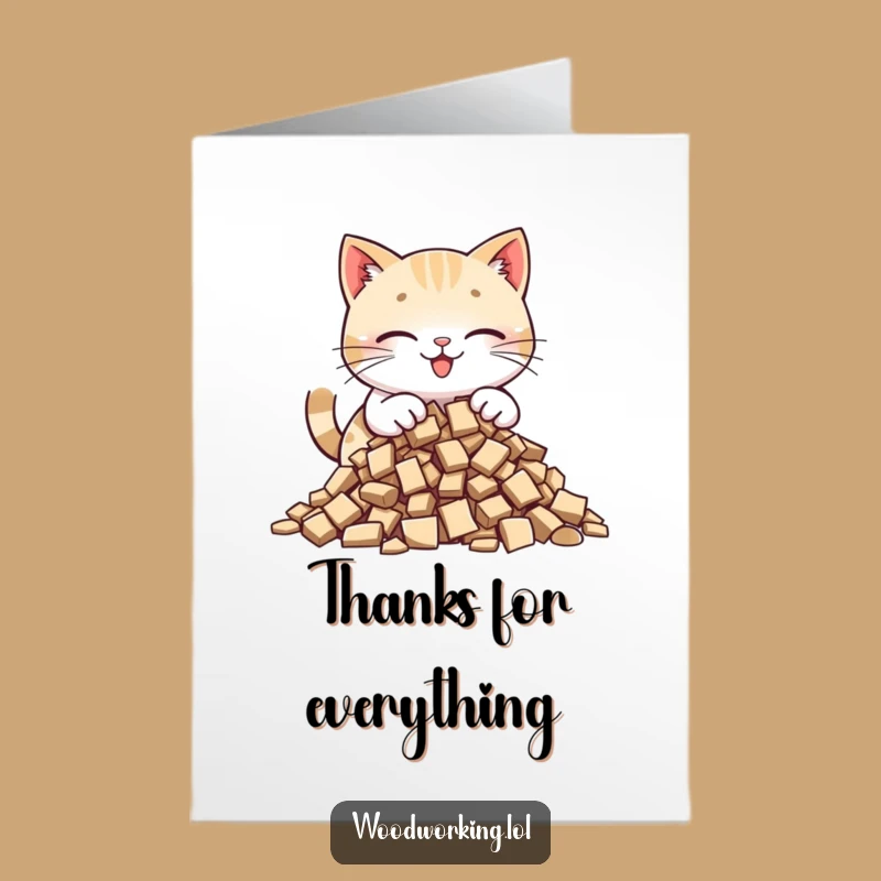 Free Printable Thank You Card: Cat Collector - Expressing Thanks Downloadable Gift