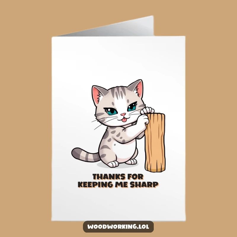 Free Printable Thank You Card: Cat Expresses Thanks, Funny Downloadable Gift