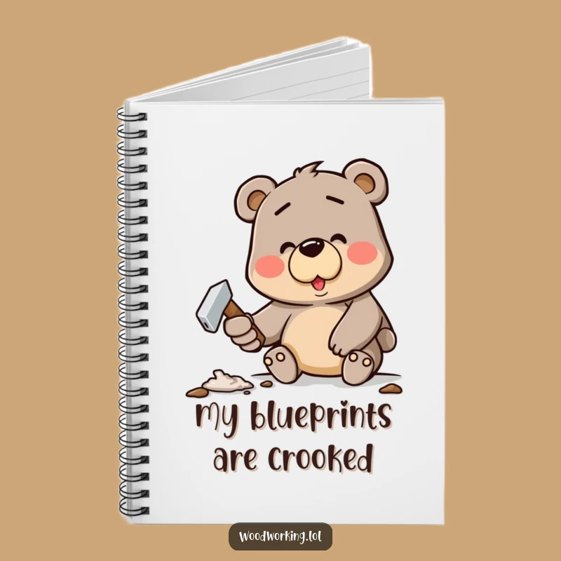 Funny Bear Project Planner Notebook: Jot Down Ideas with Hilarious Art - Great Gift!