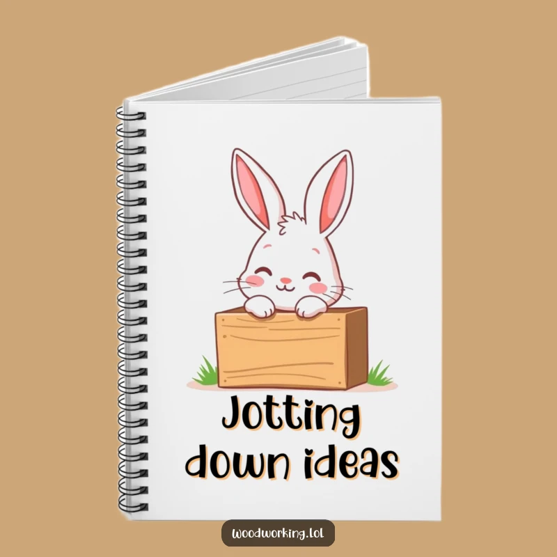 Funny Curious Bunny Toolbox Notebook - Jot Down Ideas with Exciting Detail