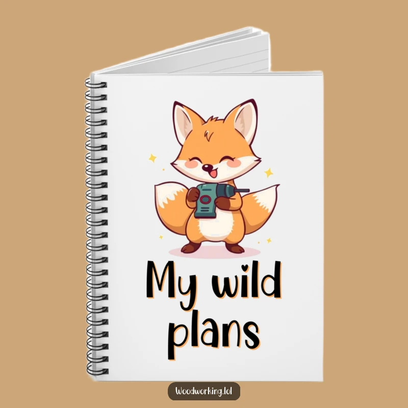 Funny Fox Notebook: Project Plans - Humorous Journal