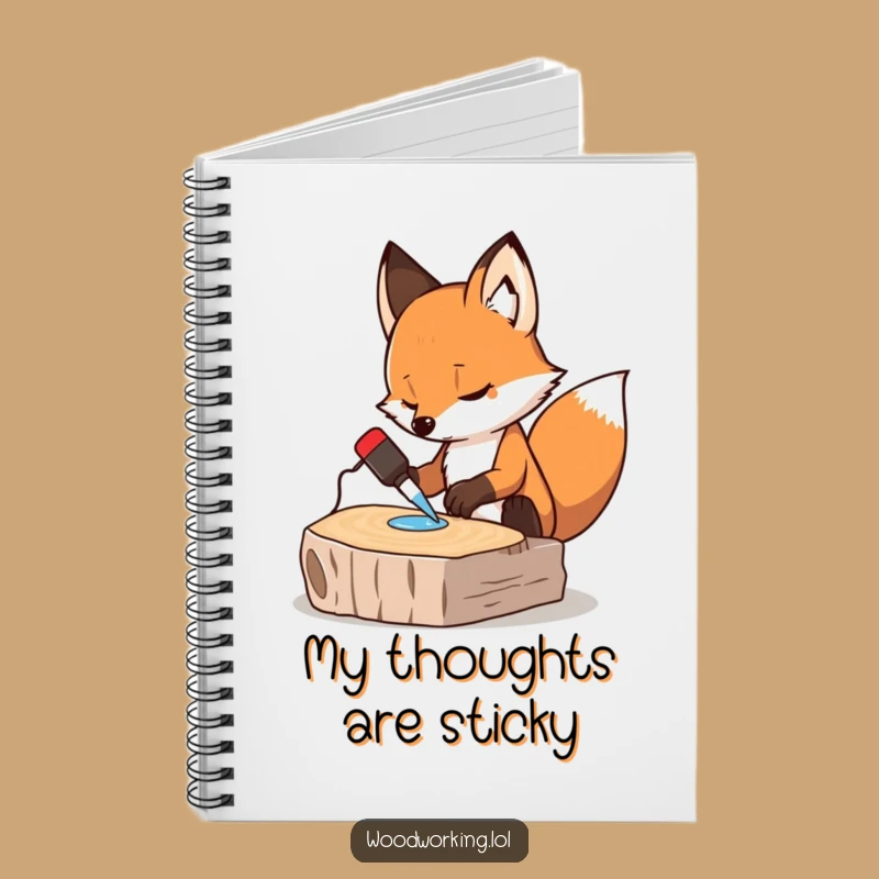 Funny Fox Project Notebook - Hilarious Journal for DIY Ideas & Plans
