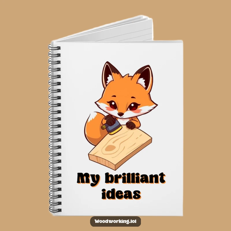 Funny Fox Project Notebook: Plan Your Projects, Hilarious Journal Gift