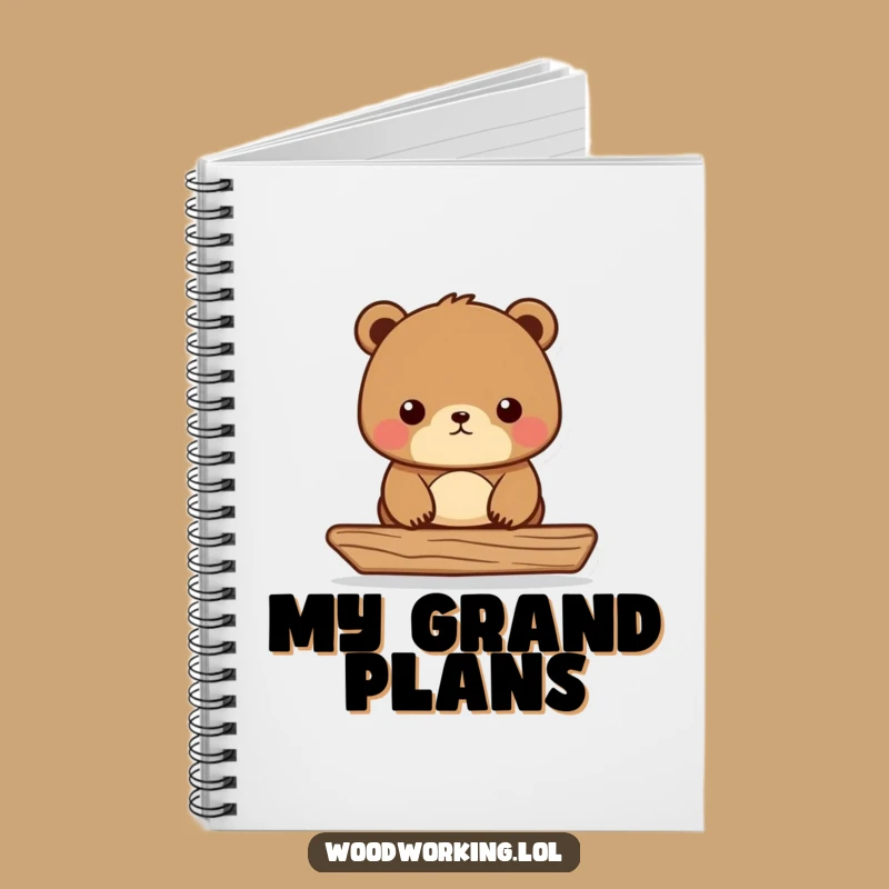 Funny Bear Carpenter Notebook: Jot Down Ideas with Builder's Wit!