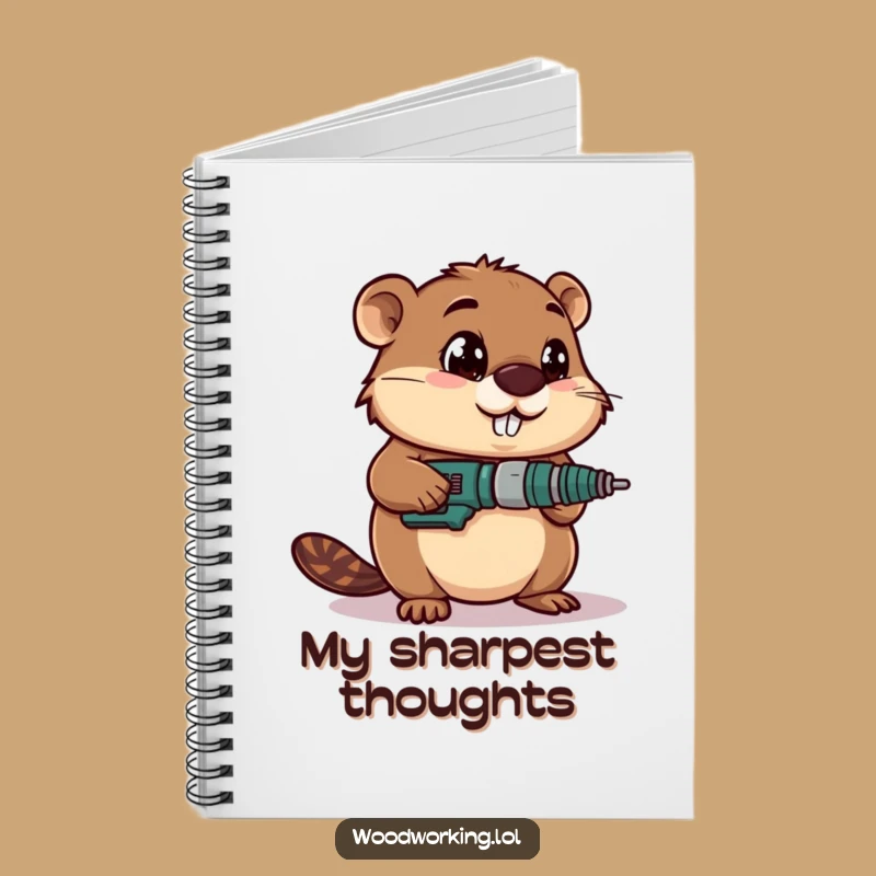 Funny Beaver Focused Drilling Notebook: Hilarious Pages for Your Projects
