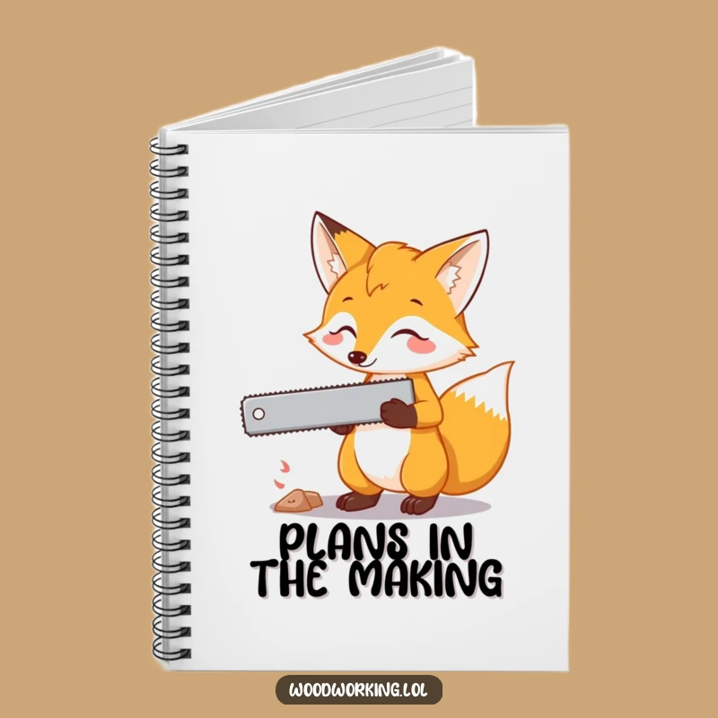 Funny Fox Saw Notebook: Plan Your Next Move with Cunning Notes
