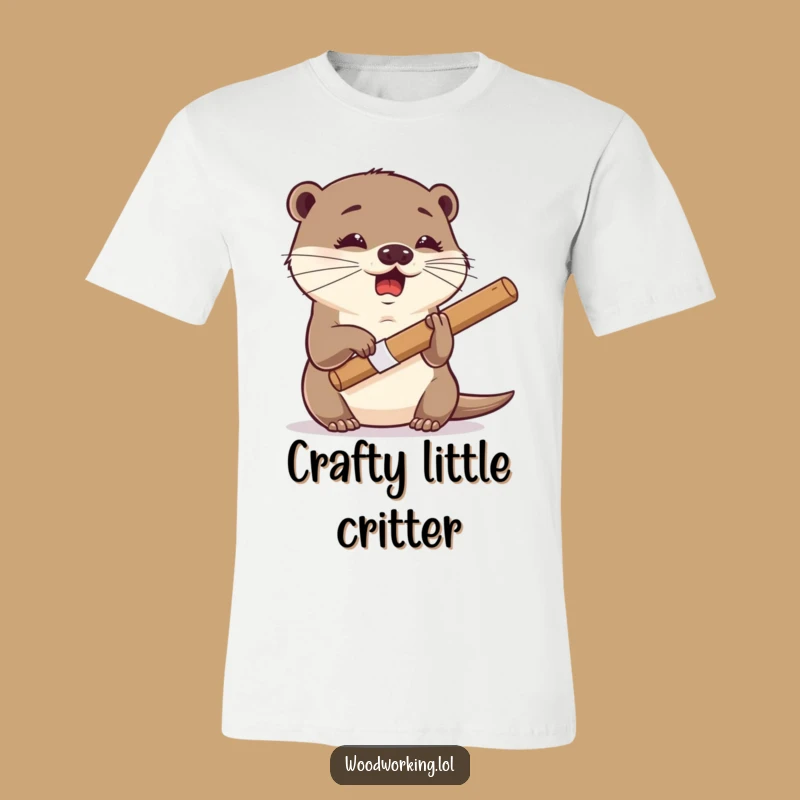 Funny Otter Sculptor Tee: Wear Your Artistic Skills