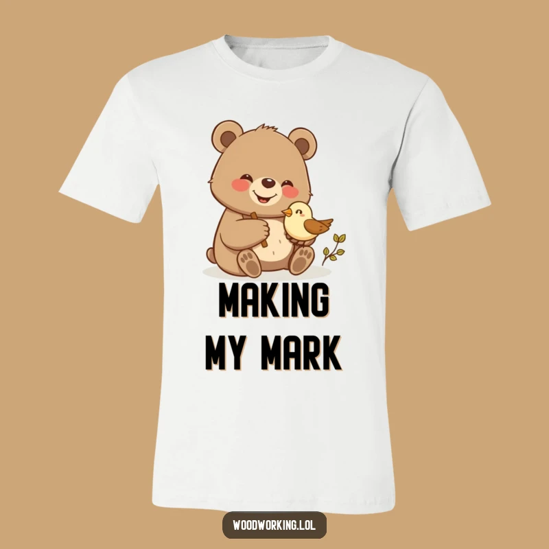 Funny Bear Woodcarving T-Shirt: Show Off Your Masterpieces!