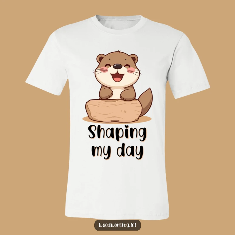Funny Otter Woodworking T-Shirt: Craft Your Perfect Look!